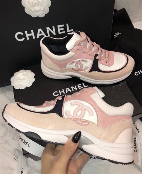 chanel pink and cream shoe|chanel sneakers in store.